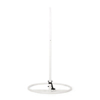 Hanging Hammock Chair Stand, 80 Inch Tall White Iron Frame Hanger Base - BM323833