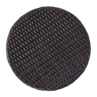 Olum Outdoor End Table, Barrel Shaped Wicker, 18 Inch Brown PE Rattan - BM323851