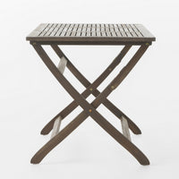 Cami Outdoor Foldable Bistro Table, 44in Rectangular Gray Acacia Wood - BM323854