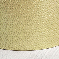 Bet Side End Table Set of 2, 16 Inch Round Tray, Modern Hammered Gold - BM323880