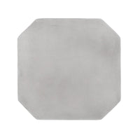 Outdoor End Table, Modern Hourglass Shape, 17 Inch, Natural Concrete - BM323912