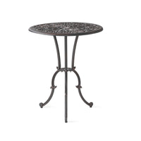 Charlie 3 pcs Bistro Set w Umbrella Hole, Cast Aluminum in Copper - BM323913