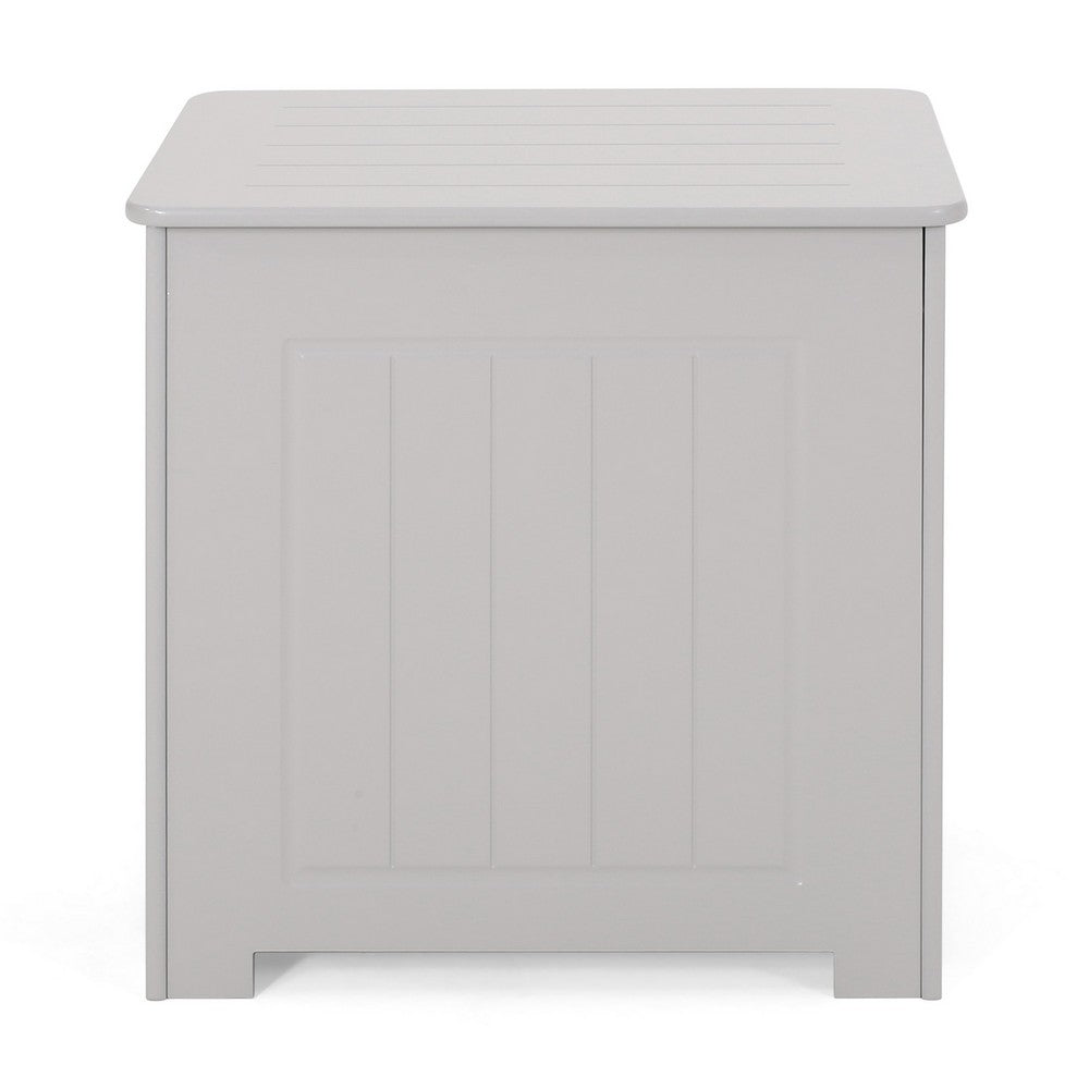 Tomo Laundry Hamper Bathroom Cabinet, Flip Top Storage, Gray - BM323929