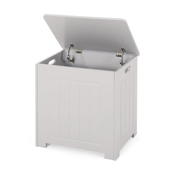 Tomo Laundry Hamper Bathroom Cabinet, Flip Top Storage, Gray - BM323929
