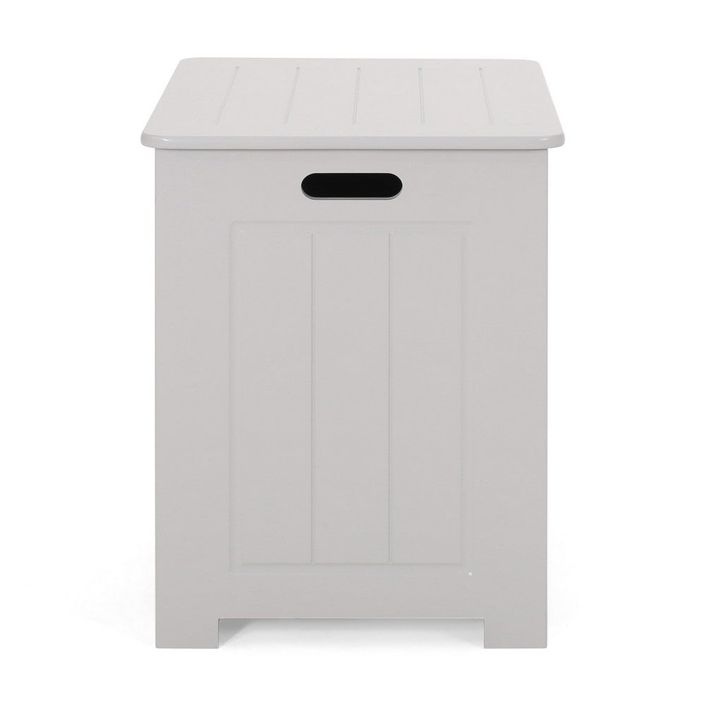 Tomo Laundry Hamper Bathroom Cabinet, Flip Top Storage, Gray - BM323929