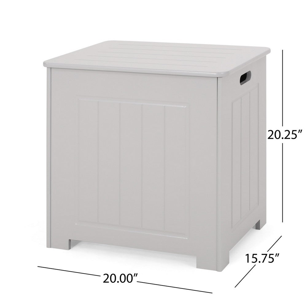 Tomo Laundry Hamper Bathroom Cabinet, Flip Top Storage, Gray - BM323929