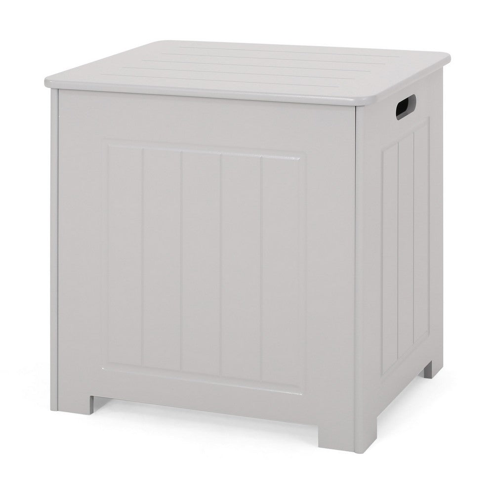 Tomo Laundry Hamper Bathroom Cabinet, Flip Top Storage, Gray - BM323929