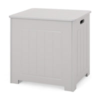Tomo Laundry Hamper Bathroom Cabinet, Flip Top Storage, Gray - BM323929