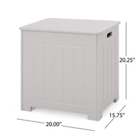Tomo Laundry Hamper Bathroom Cabinet, Flip Top Storage, Gray - BM323929