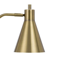 Sty 24 Inch Task Table Lamp, Swivel Brass Shade Angled Thin Metal Pole -BM323941
