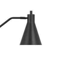 Sty 24 Inch Task Table Lamp, Swivel Gray Shade, Angled Thin Metal Pole -BM323942