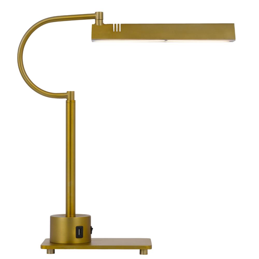 Hoso 18 Inch Desk Lamp, 2 USB Ports, AdjusDesk Bronze Metal Frame -BM323947
