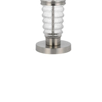 Maci 29 Inch Table Lamp, Accent Crackled Clear Glass, White Drum Shade -BM323950