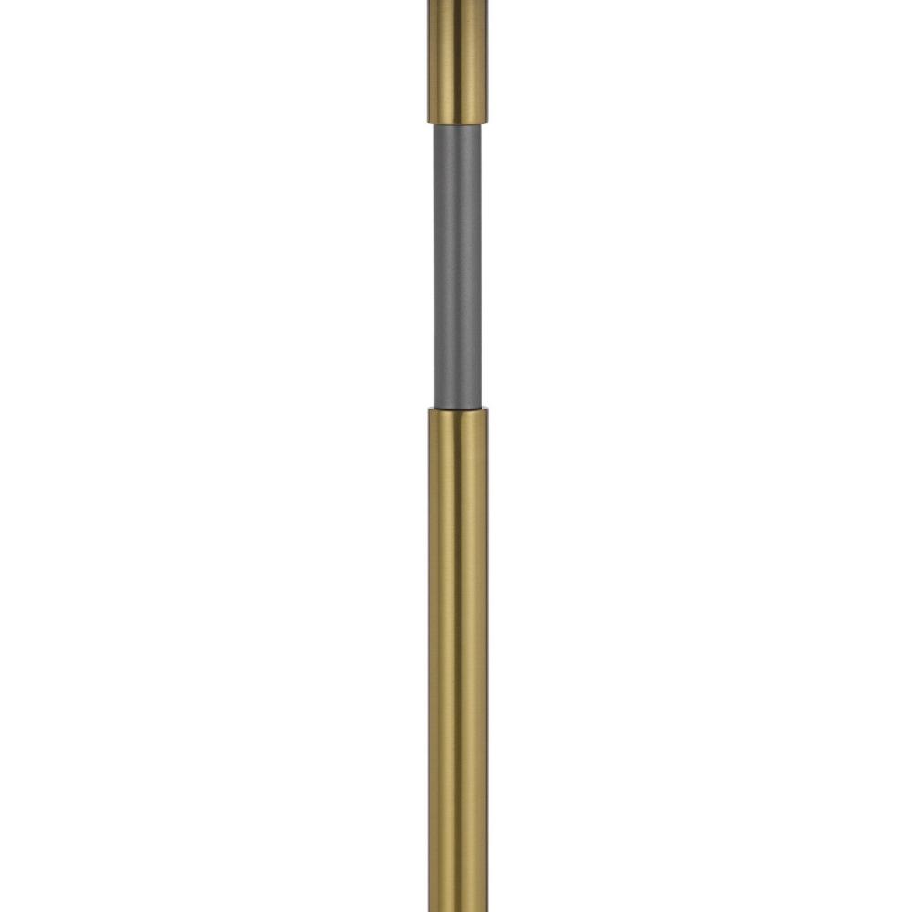 Siu 30 Inch Table Lamp, Gold Metal Thin Pole w Finial, Black Shade -BM323953