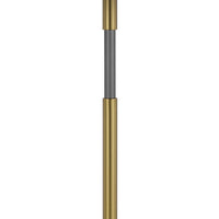 Siu 30 Inch Table Lamp, Gold Metal Thin Pole w Finial, Black Shade -BM323953