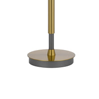 Siu 30 Inch Table Lamp, Gold Metal Thin Pole w Finial, Black Shade -BM323953