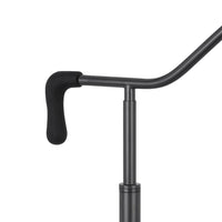 Loga 27 Inch Desk Lamp w Adjustable Cage Style Shade, Black Iron -BM323961
