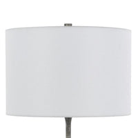 Myra Table Lamp Set of 2, Fluted Accent Glass Base, White Fabric Shade -BM323963