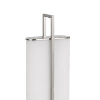 Mora Table Lamp Acrylic Shade, 2 USB, LED Lights, Chrome Steel 23 Inch -BM323983