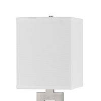 Arny Table Lamp, 1 Outlet, 2 USB, Slim Cutout Steel Base, 24 Inch -BM323989