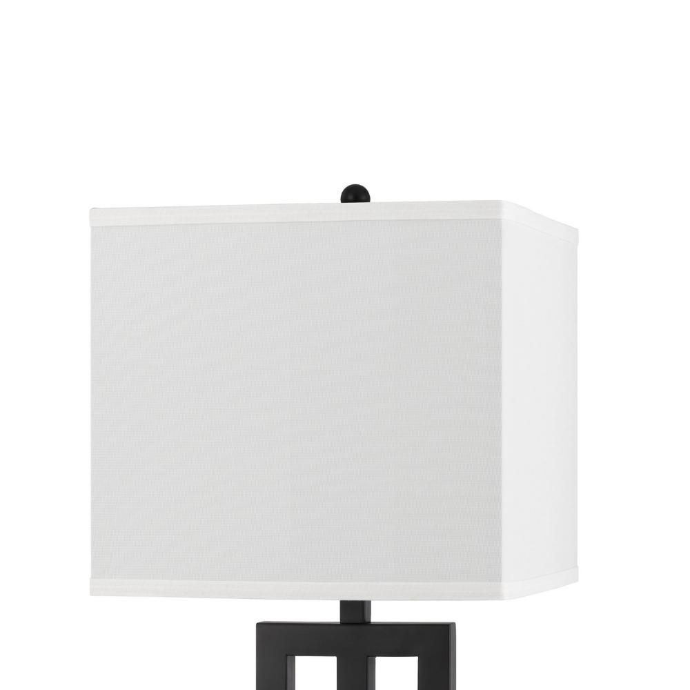 Haney Table Lamp, 1 Outlet, USB Port, Bronze Slim Keyhole Base 30 Inch -BM323992