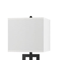 Haney Table Lamp, 1 Outlet, USB Port, Bronze Slim Keyhole Base 30 Inch -BM323992