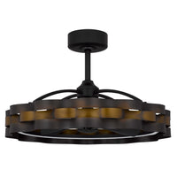 Peme Remote Control Ceiling Fan Light, 30 Inch 6 Speed, Bronze Finish  - BM324022