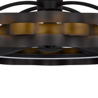Peme Remote Control Ceiling Fan Light, 30 Inch 6 Speed, Bronze Finish  - BM324022