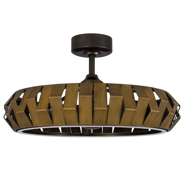 Jilo Remote Control Ceiling Fan Light, 6 Speed 31 Inch, Bronze Finish  - BM324023
