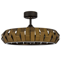 Jilo Remote Control Ceiling Fan Light, 6 Speed 31 Inch, Bronze Finish  - BM324023