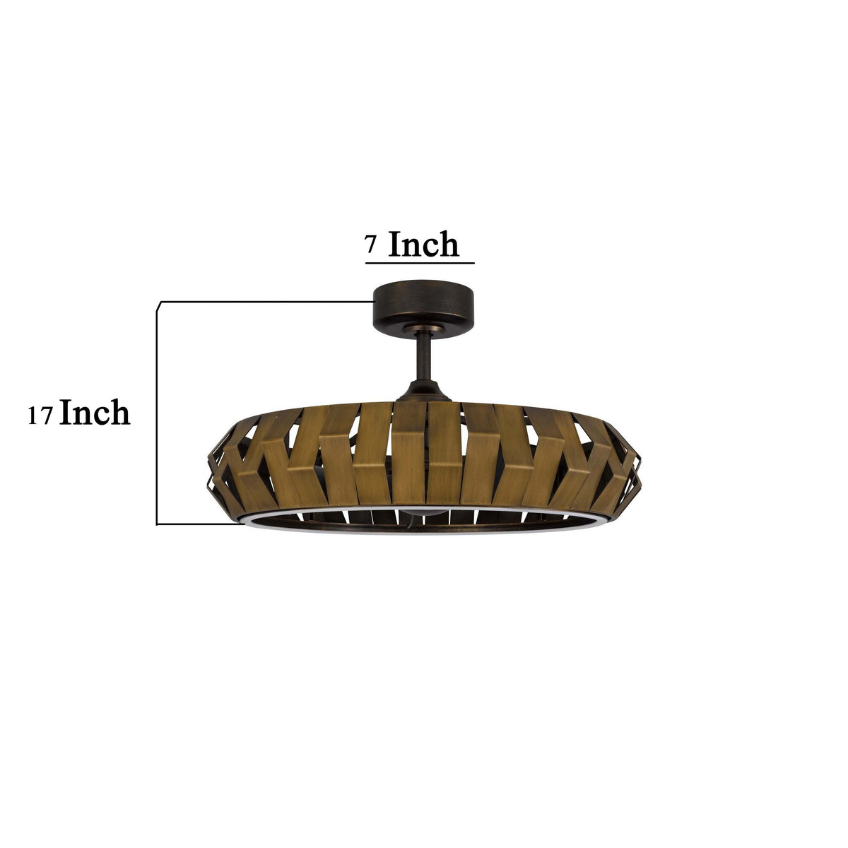 Jilo Remote Control Ceiling Fan Light, 6 Speed 31 Inch, Bronze Finish  - BM324023