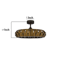 Jilo Remote Control Ceiling Fan Light, 6 Speed 31 Inch, Bronze Finish  - BM324023