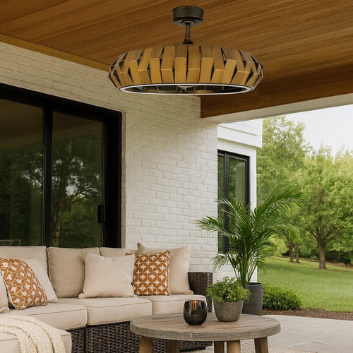 Jilo Remote Control Ceiling Fan Light, 6 Speed 31 Inch, Bronze Finish  - BM324023