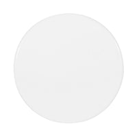Suma Outdoor End Table, Round 15 Inch Top, Pedestal Base, White Iron - BM324036