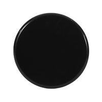 Suma Outdoor End Table, Round 15 Inch Top, Pedestal Base, Black Iron - BM324038
