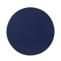 Kemo Outdoor End Table, Round 14 Inch, Cutout Design, Navy Blue - BM324044