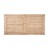 Wren Outdoor Dining Table, Rectangular 71 Inch, Brown and Black Wood - BM324053