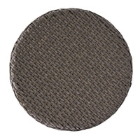 Olum Outdoor Side Table, Barrel Shape, Gray PE Rattan, Iron, 18 Inch - BM324073
