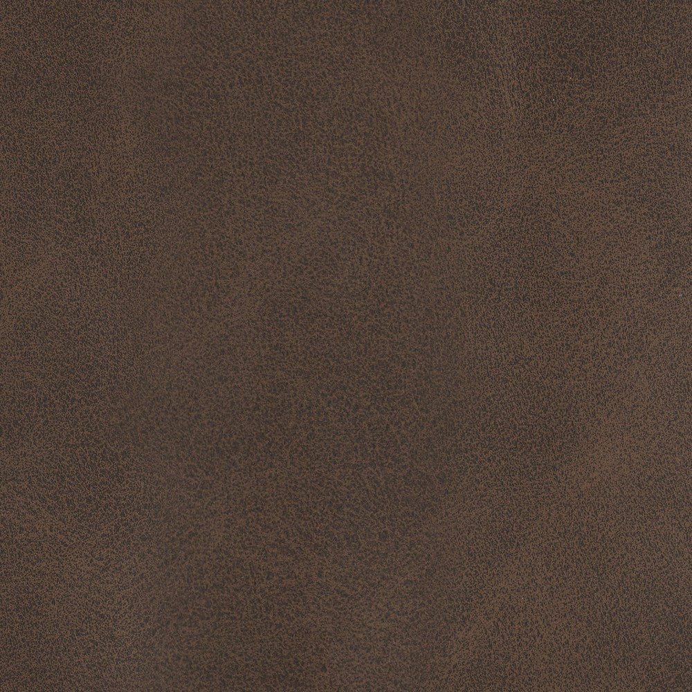 Sama Ottoman with Block Feet, 28 Inch Square Solid Wood, Brown Fabric -BM324118