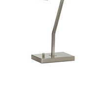 30 Inch Table Lamp, Stackable 3 Task Light Metal Shades, Nickel Silver -BM324186