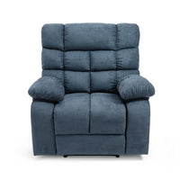 Zoi Power Recliner Chair, 5 Massage Modes, Pillow Tufted Gray Fabric - BM324239