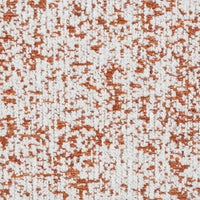 Sarah Ottoman, Round 39 Inch, Modern Style White Red Patterned Boucle -BM324354