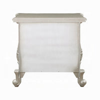 Bowe Nightstand with 2 Drawers, Scrolled, 32 Inch Champagne Gold Wood -BM324396