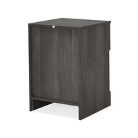 Vinie Nightstand with 1 Drawer and Shelf, Modern Taupe Gray Finish - BM324446