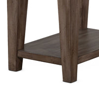 Yael Accent Side Table, Tapered Legs, 25 Inch Rectangular, Brown -BM324748