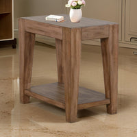 Yael Accent Side Table, Tapered Legs, 25 Inch Rectangular, Brown -BM324748