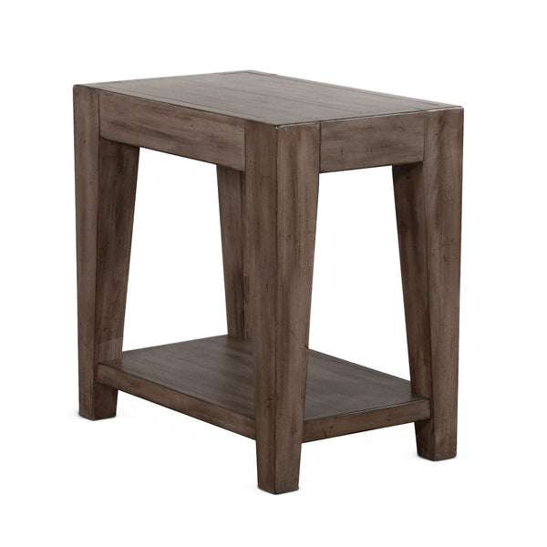 Yael Accent Side Table, Tapered Legs, 25 Inch Rectangular, Brown -BM324748