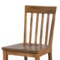 Marv Counter Height Chair Set of 2, Wooden Seat, Oak Brown Wood Finish -BM324892