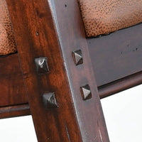 Odel Rocking Chair, Faux Leather Seat and Back, Dark Chocolate Brown -BM324896