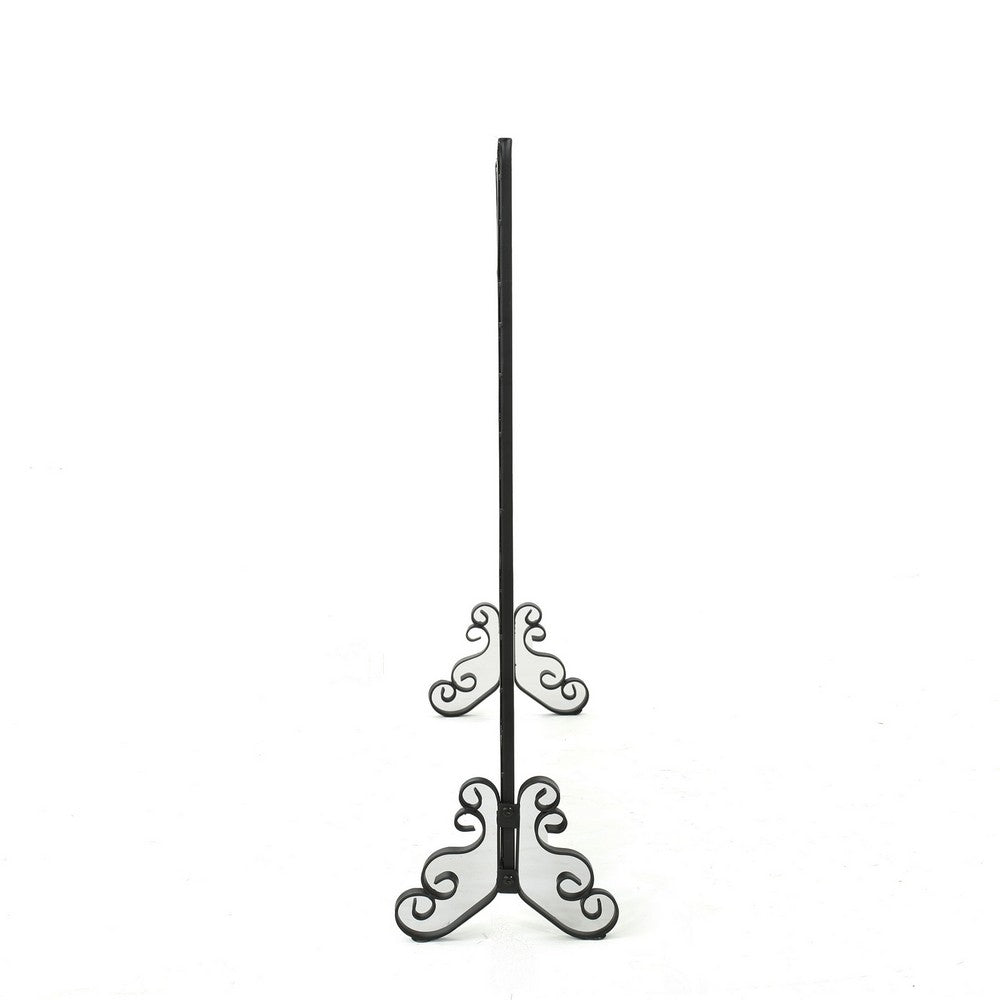 Fireplace Screen, Classic Diamond Shape with Mesh, 41x32 Black Finish -BM324932